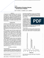 HPLC Determination of Fructose, G Lucose, and Sucrose in Potatoes