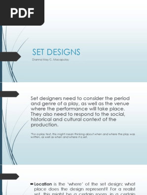 Set Designs