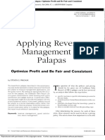 Applying Revenue Management