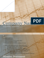 Company Name: Business Plan Presentation