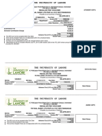 The University of Lahore: Regular Fee Voucher, PDF, Fee