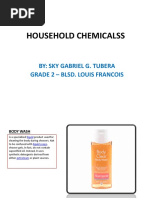 Household Chemicalss: By: Sky Gabriel G. Tubera Grade 2 - Blsd. Louis Francois