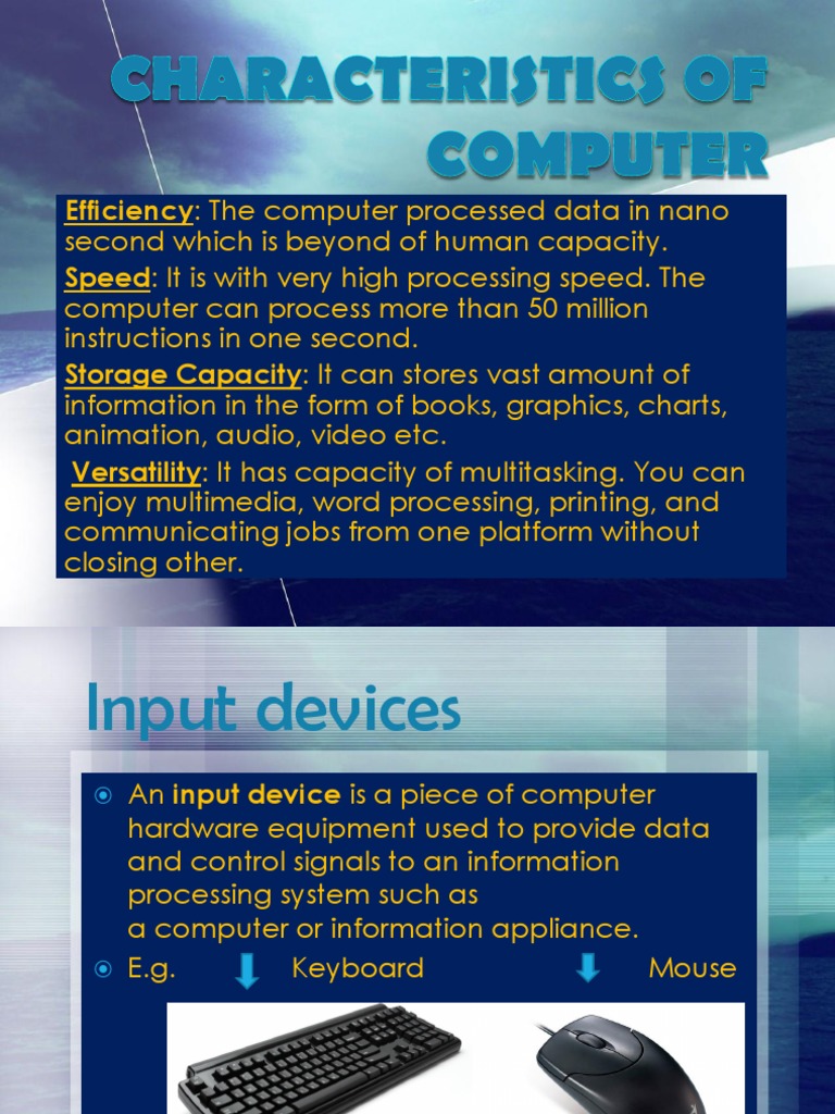 Key Characteristics of Computers | PDF