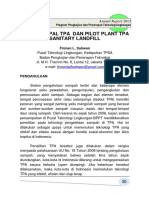 Evaluasi IPALDan Pilot Plant TPASanitary Landfill