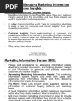 4: Managing Marketing Information To Gain Customer Insights