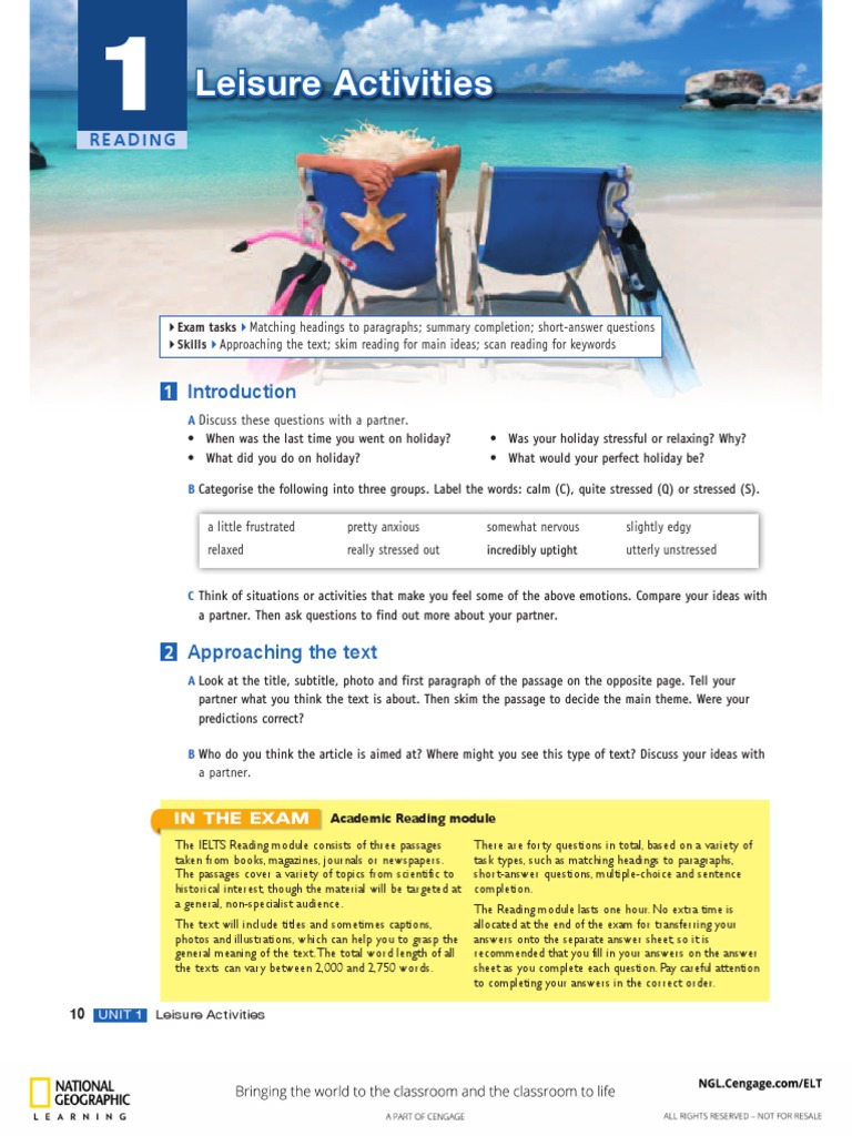 IELTS Express Upper-Intermediate Unit 1 SB | PDF | Question | Test ...