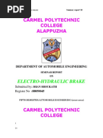 Carmel Polytechnic College Alappuzha: Electro-Hydraulic Brake