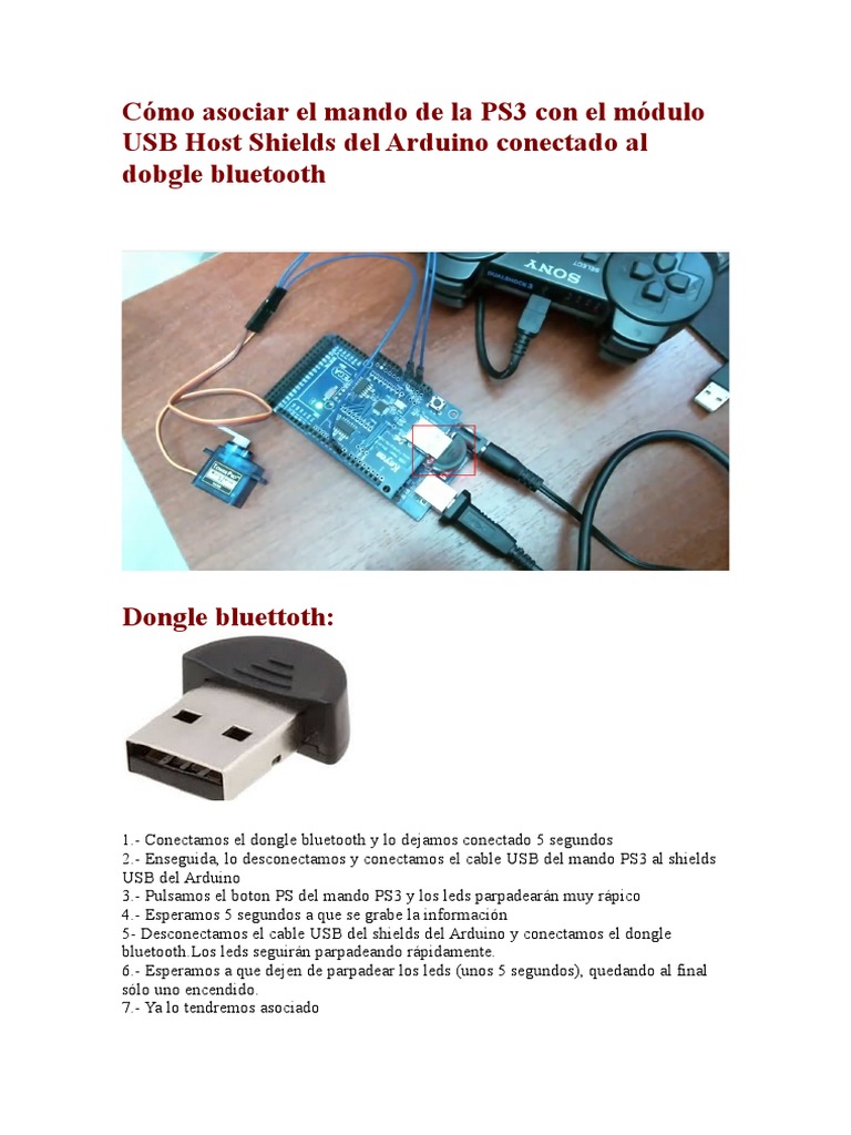 Asociar Mando PS3 a Arduino Bluetooth | PDF | Electronic Engineering ...