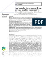 Exploring Mobile Government From The Service Quality Perspective