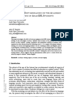 [Research in Language] Effects of Text-messaging on the Academic Writing of Arab EFL Students-1