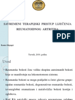 Savremeni Terapijski Pristup Liječenja Reumatoidnog Artritisa