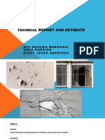 Tecnical Report and Estimate