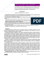 Sporirea Performanţei Financiare A Întreprinderilor Industriale Prin Accelerarea Vitezei de Rotaţie A Capitalului