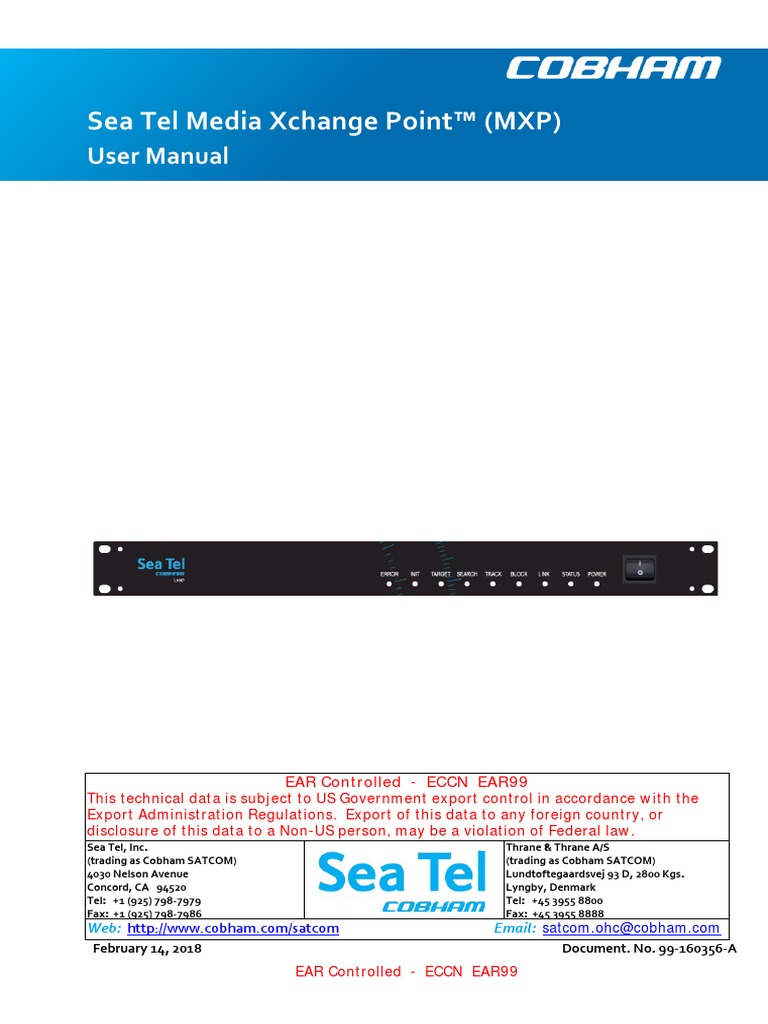 SeaTel MXP User Manual | PDF | Internet Explorer | Computing