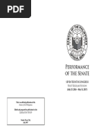 Senate Performance Report Highlights Key Achievements