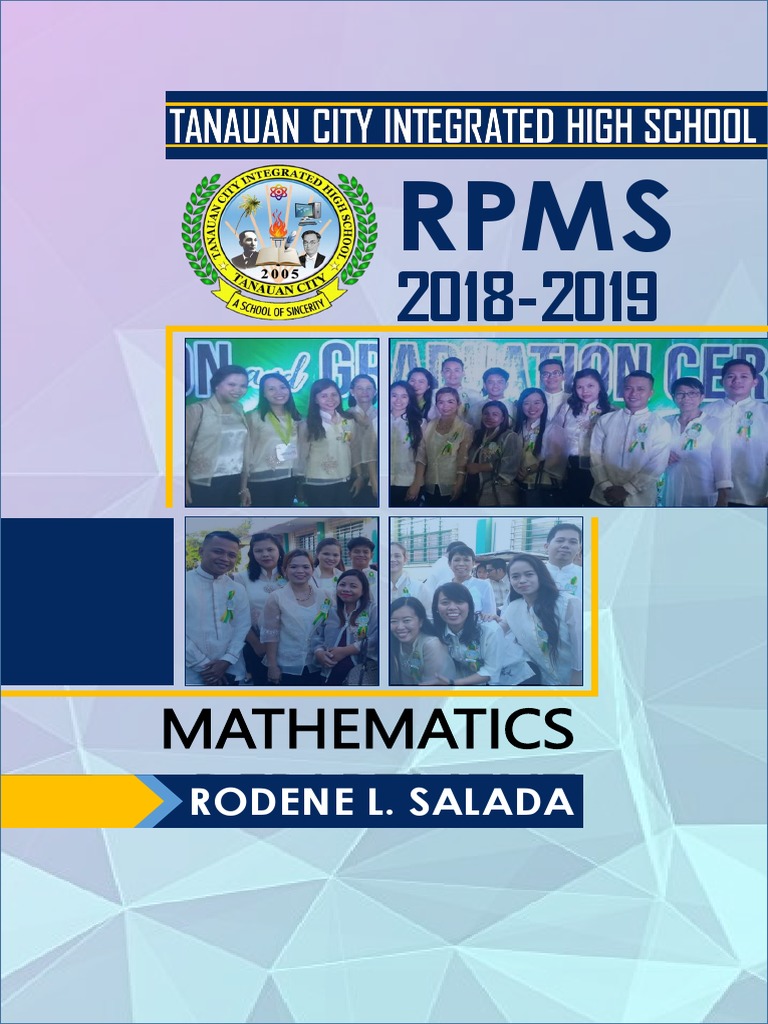 2018-2019 RPMS Mathematics Faculty List | PDF