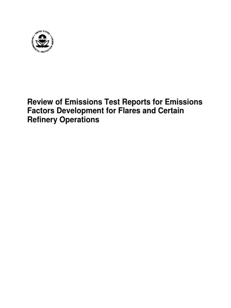 Review of Emissions Test Reports For Emissions Factors Development For