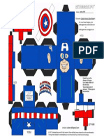 Captain America Papercraft Toy Paper Craft