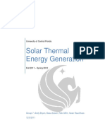 Solar Thermal Energy Generation: University of Central Florida