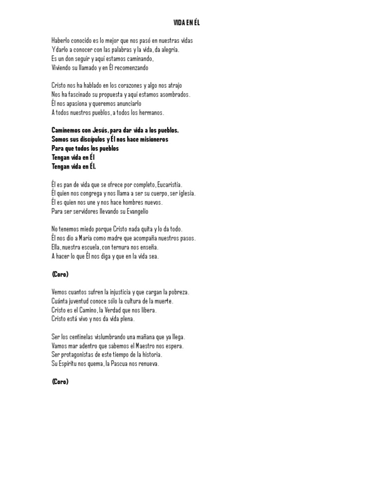 Cantos de Pastoral Juvenil | PDF | Cristo (título) | María, madre de Jesús