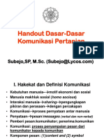 Dasar-Dasar Komunikasi Pertanian