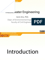 Wastewater Engineering: Dept. of Environmental Engineering Faculty of Civil Engineering