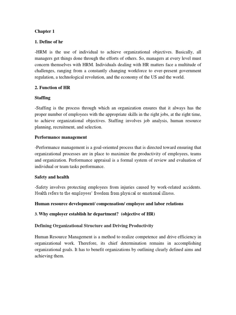 HRM Functions and Career Development Guide | PDF | Human Resource ...