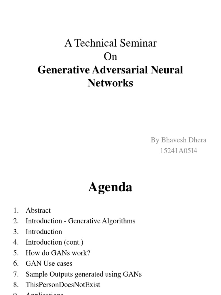 Understanding Generative Adversarial Networks | PDF | Artificial Neural ...