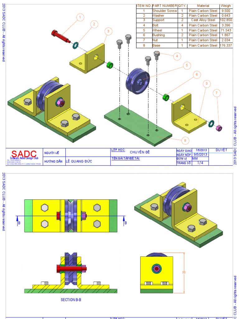 2 - Wheel Support Assembly | PDF | Steel | Screw