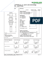 Data Sheet Temperature Sensor PT100 in 2-, 3-, and 4-Wire Technology Type: PT100... PT103... and PT104..