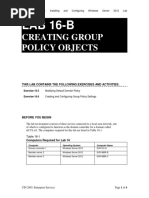 Creating Group Policy Objects: LAB 16-B