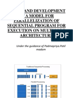 Design and Development of A Model For Parallelization of Sequential Program For Execution On Multicore Architecture