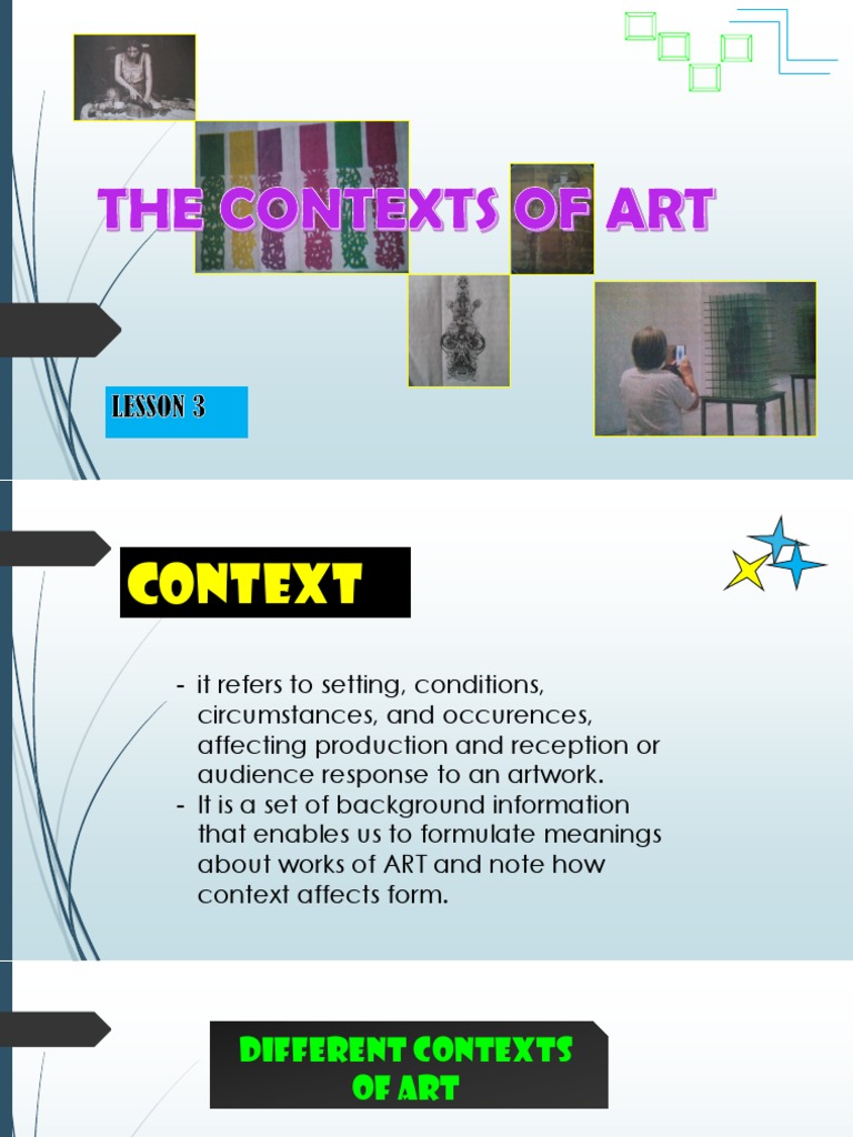Context of Arts PDF Paintings Nature