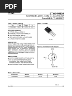 STW34NB20: N-CHANNEL 200V - 0.062 - 34A TO-247 Powermesh™ Mosfet