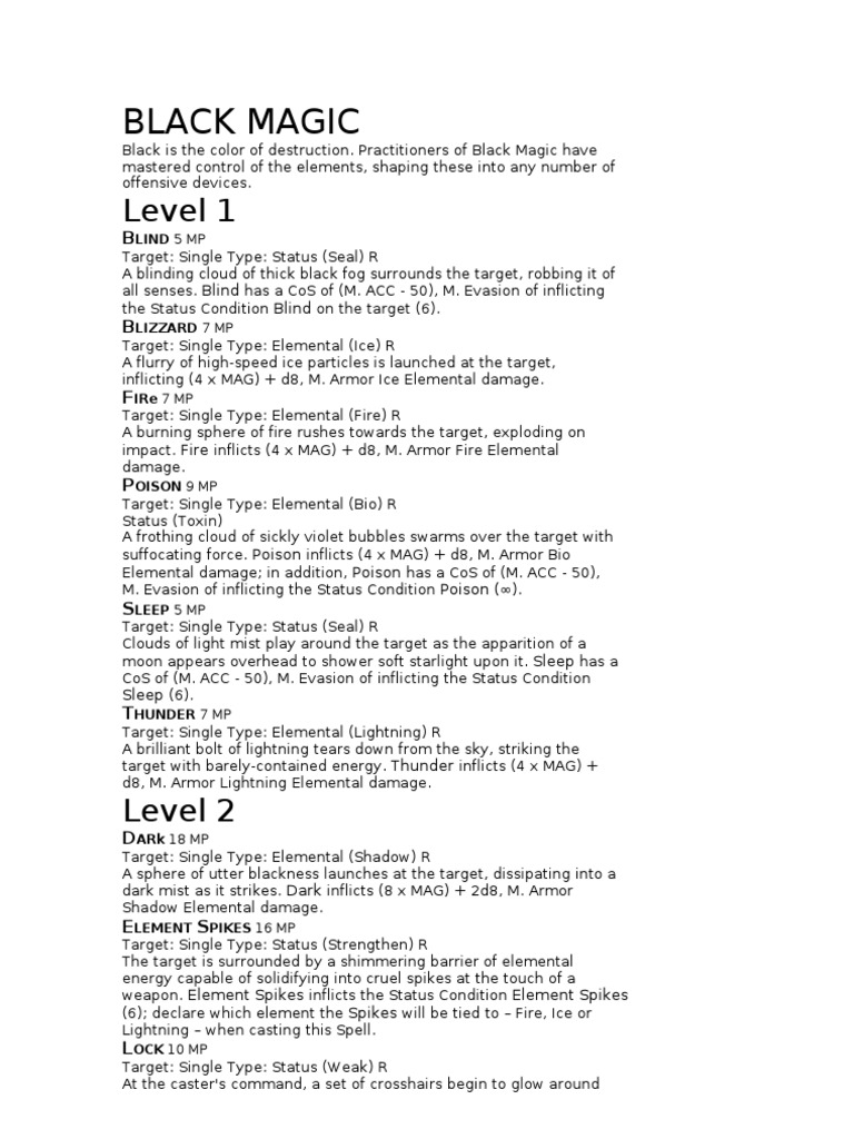 Black Magic Pdf Gravity Nature