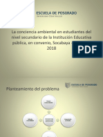 La Conciencia Ambiental en Estudiantes Del Nivel Secundario