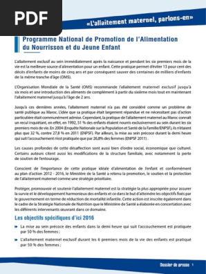Allaitement Pdf Allaitement Lait Maternel Humain