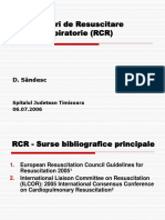 Noile Ghiduri de Resuscitare Cardio Respiratorie (RCR) : D. Săndesc