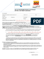 Formulaire D'adhesion Au Programme Prosol Electrique PDF