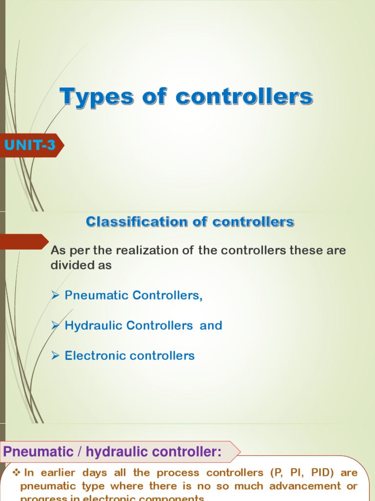 Unit 3 | PDF | Pump | Control Theory
