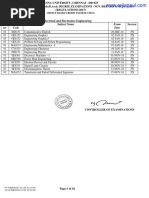 Semes Ter Subject Name Subject Code Exam Date Session