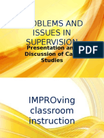 PROBLEMS AND ISSUES IN SUPERVISION PRESENTATION