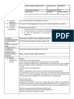 MATATAG Curriculum Lesson Plan Template 4 | PDF | Lesson Plan | Learning