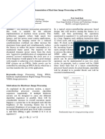 Abstract - The Hardware Architecture Presented In: Hardware Implementation of Real Time Image Processing On FPGA