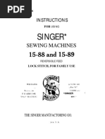 Singer Seria 15 Manual Masina Cusut PDF