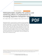 Methylphenidate Amplifies The Potency and Reinforcing Effects of Amphetamines by Increasing Dopamine Transporter Expression
