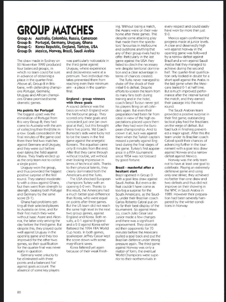 Australia 1993 Parte 500602 PDF PDF Association Football Teams