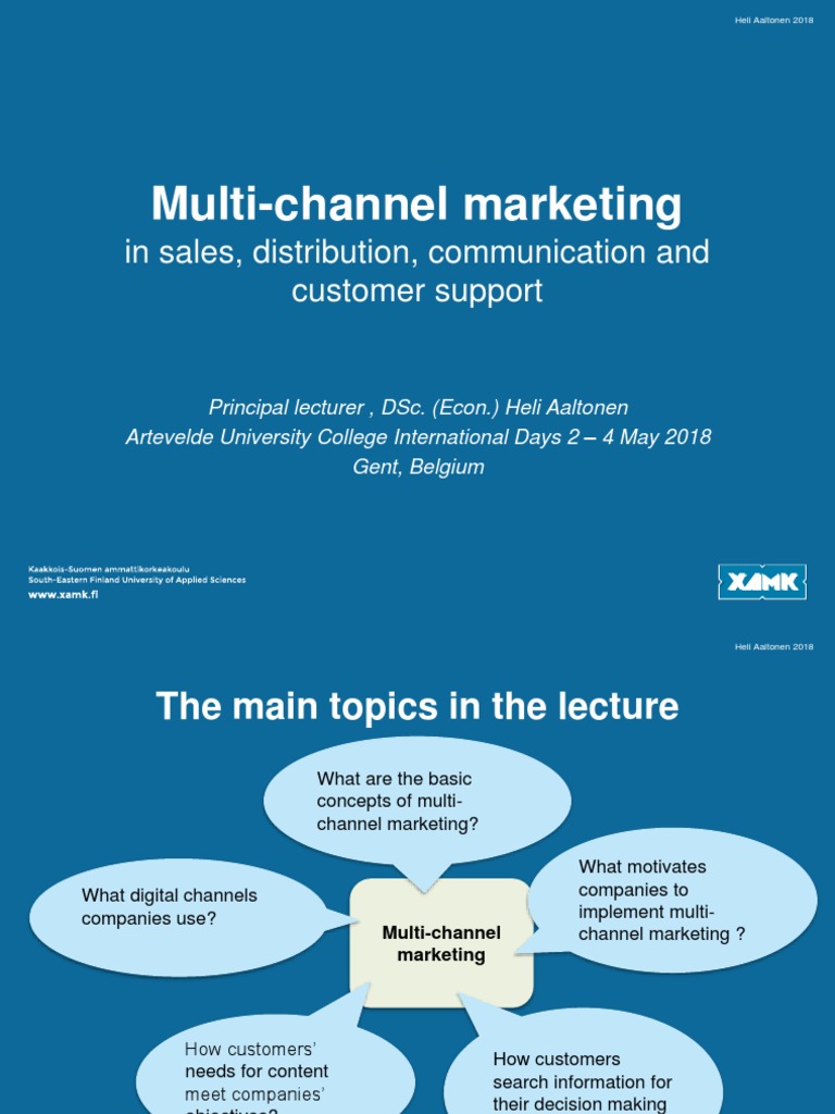 Multi-Channel Marketing Strategies Explained | PDF | Business Economics ...