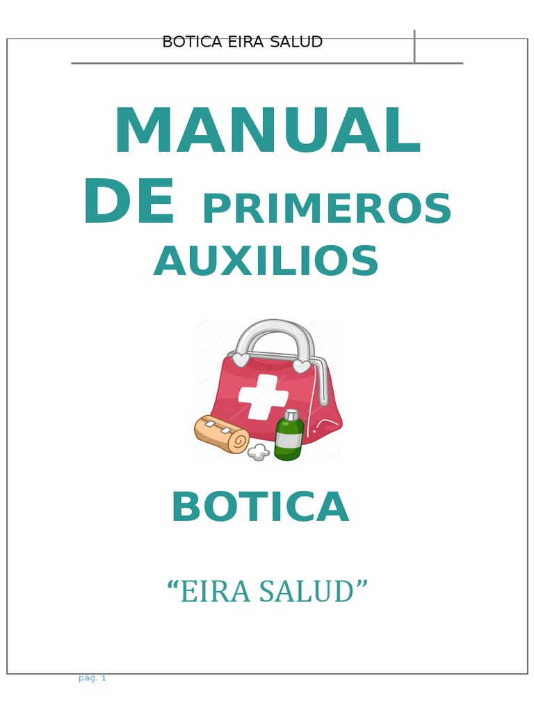 Manual de Primeros Auxilios Eira Salud | PDF | Herida | Reanimación ...