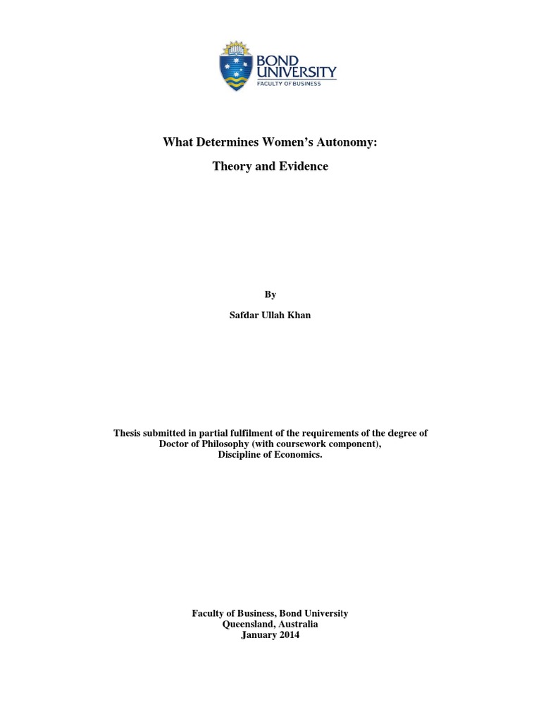 Women's Autonomy in Pakistan | PDF | Ordinary Least Squares | Empowerment